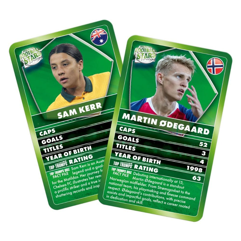 WINNING MOVES WORLD FOOTBALL STARS PREMIUM TOP TRUMPS CARDS 5036905055758