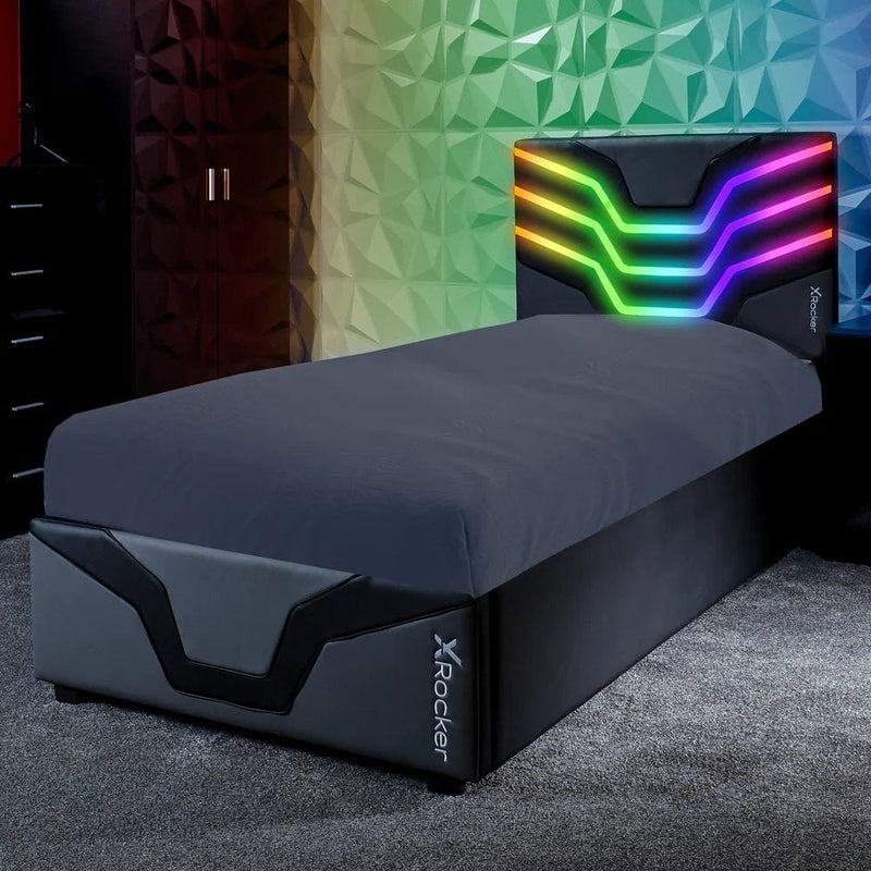 X ROCKER COSMOS RGB LED OTTOMAN GAMING BED 0094338201277