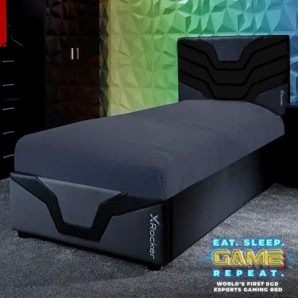 X ROCKER COSMOS RGB LED OTTOMAN GAMING BED 0094338201277