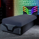 X ROCKER COSMOS RGB OTTOMAN GAMING BED & XCOOL WAVE FOAM SINGLE MATTRESS 9999943382001