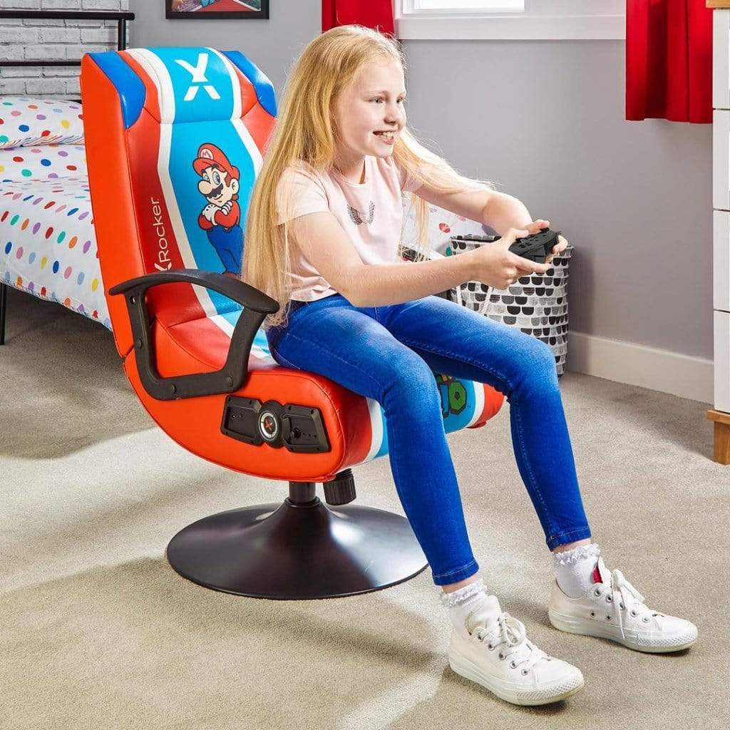 X ROCKER OFFICIAL NINTENDO SUPER MARIO 2.1 GAMING CHAIR 094338201086