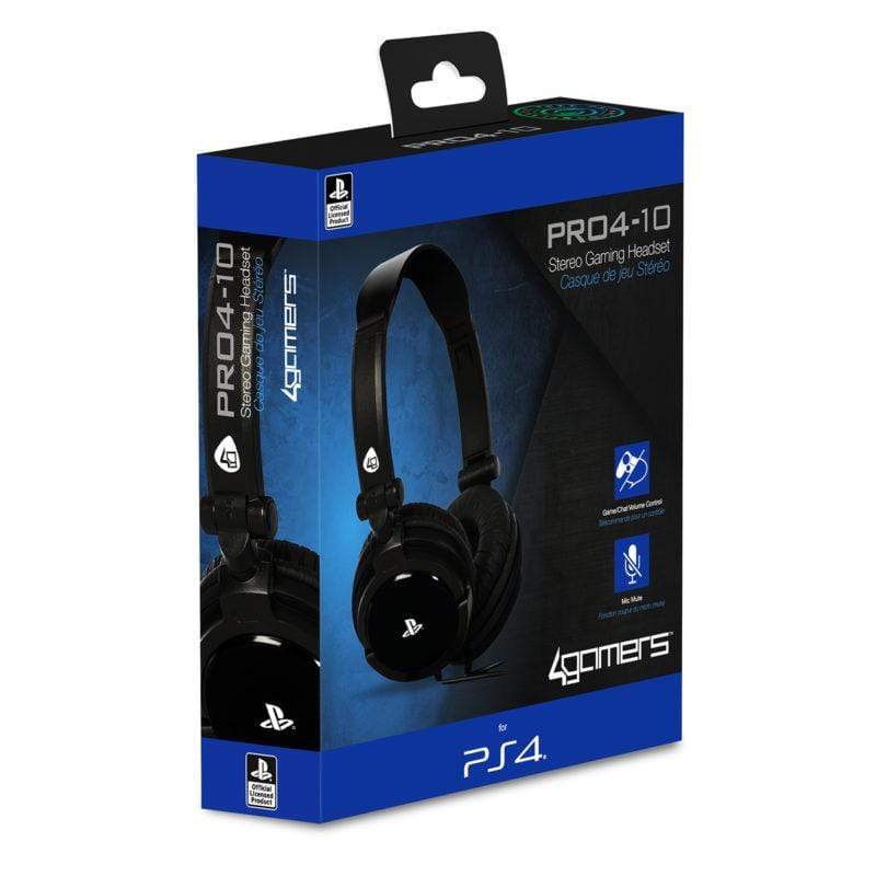 4GAMERS PRO4-10BLK GAMING SLUŠALKE črne barve 5055269704096