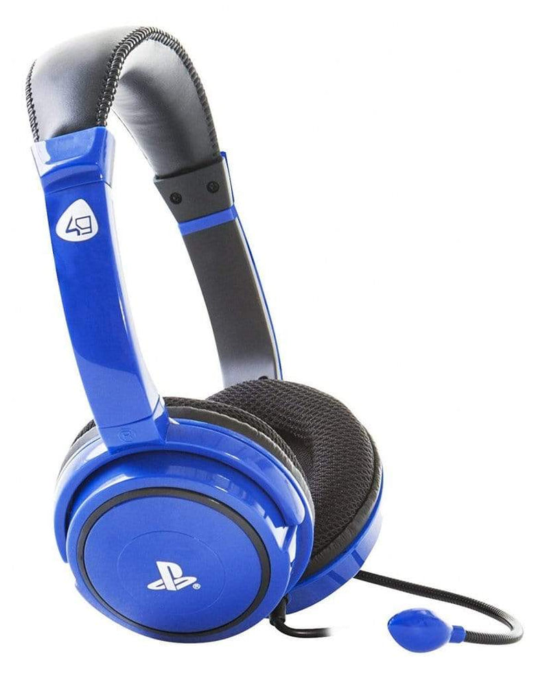 4Gamers PRO4-40 PS4 Stereo Gaming Headset - Blue 5055269705871