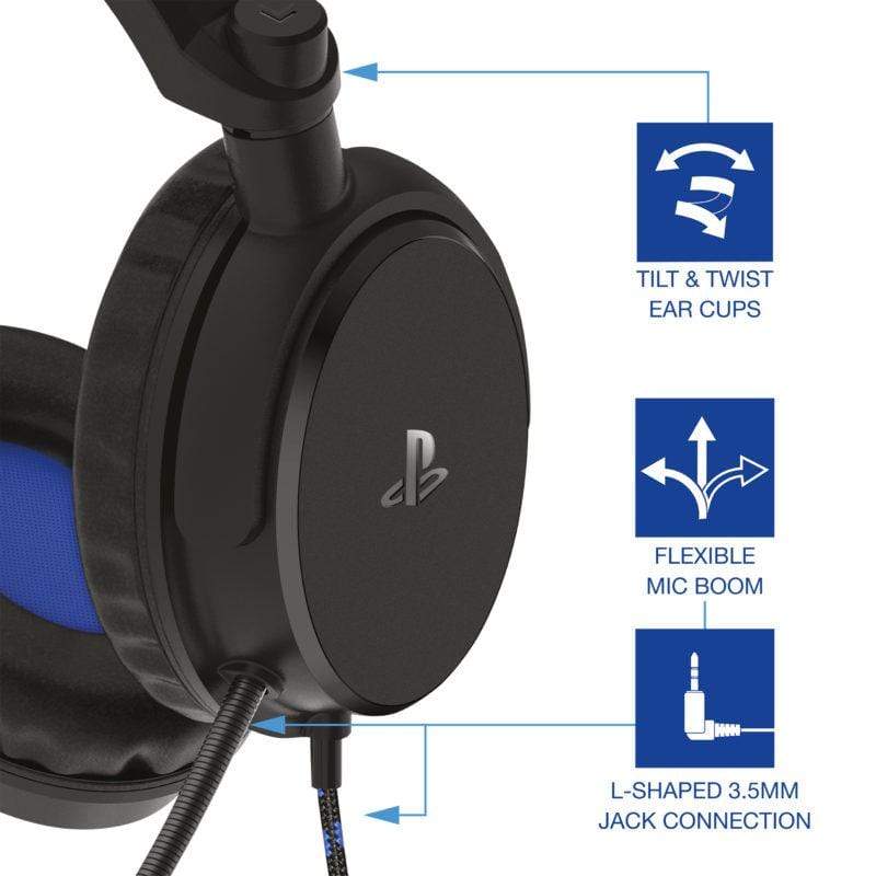 4Gamers PRO4-50S PS4 Stereo Gaming Headset - Black 5055269710691