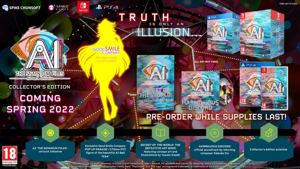 AI: THE SOMNIUM FILES - nirvanA Initiative - Collector's Edition (Playstation 4) 5056280436133