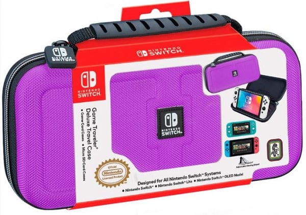 BIGBEN NINTENDO SWITCH DELUXE TRAVEL CASE PURPLE 0663293112531