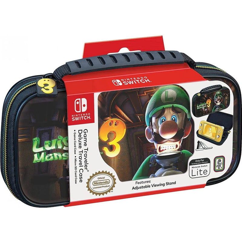 BIGBEN NINTENDO SWITCH LITE DELUXE TRAVEL CASE LUIGI MANSION 3 0663293111299