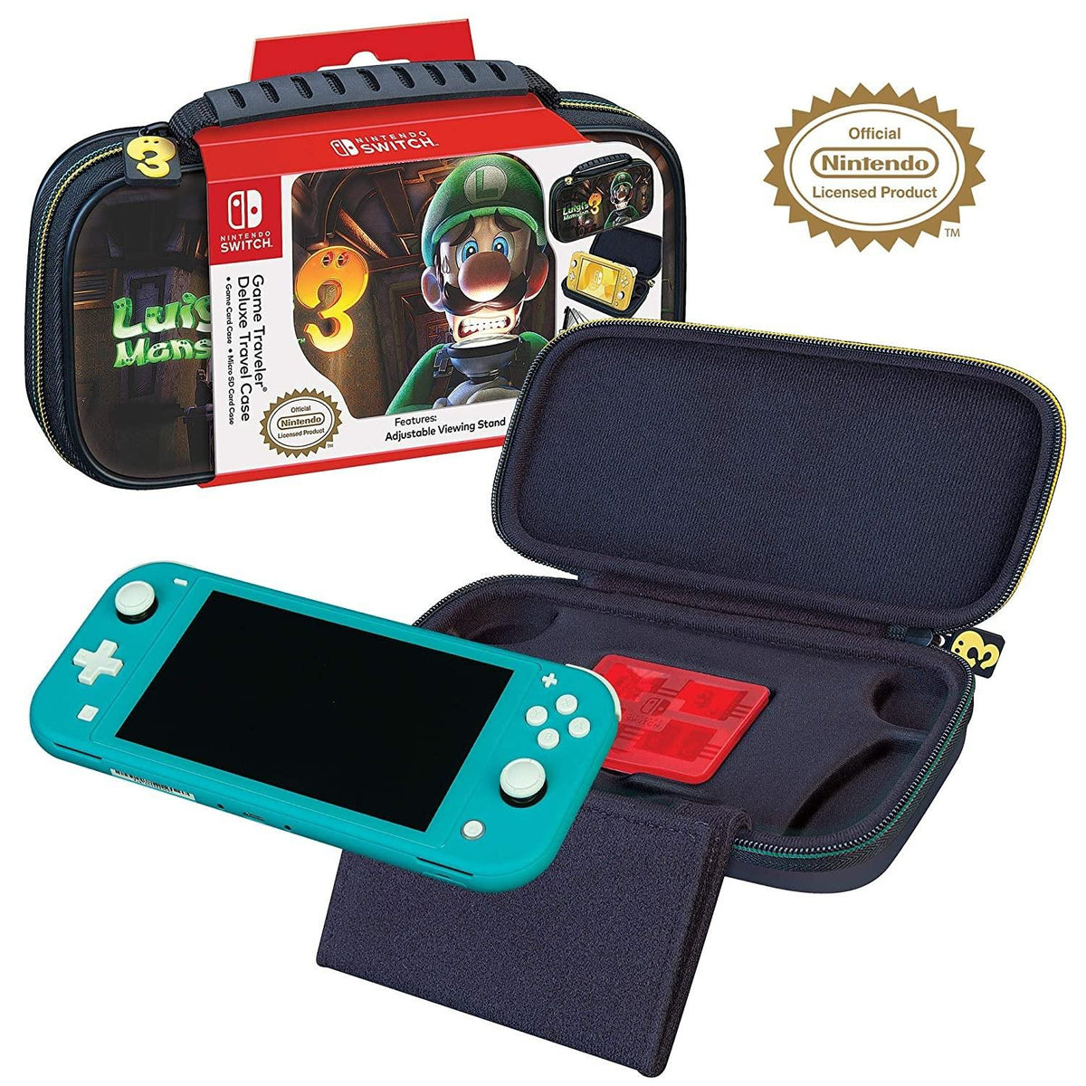 BIGBEN NINTENDO SWITCH LITE DELUXE TRAVEL CASE LUIGI MANSION 3 0663293111299