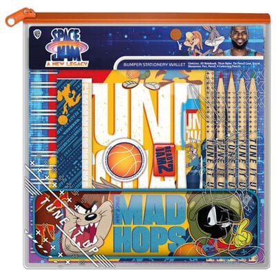 BLUE SKY SPACE JAM BUMPER STATIONERY SET (SQUARE) 5060718144309