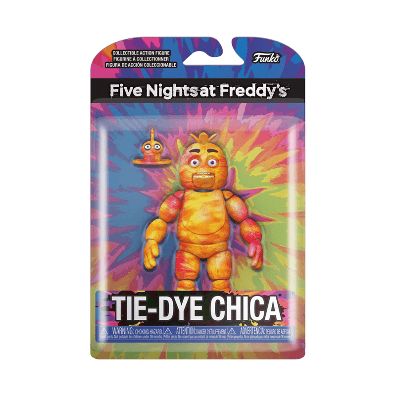 FUNKO ACTION FIGURE 5": FNAF TIEDYE- CHICA 889698642170