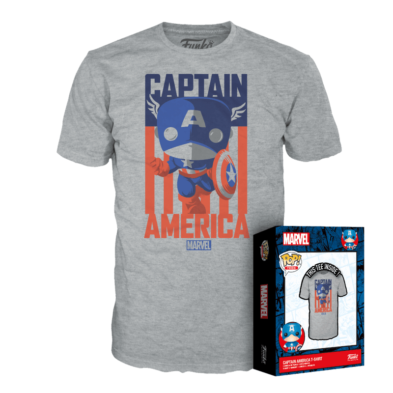 FUNKO BOXED TEE: MARVEL - CAPTAIN AMERICA 889698634014