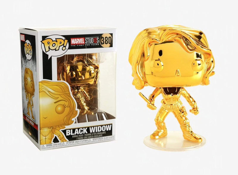 FUNKO POP! BOBBLE: MARVEL: MARVEL STUDIOS 10: BLACK WIDOW (CHROME) 889698335164