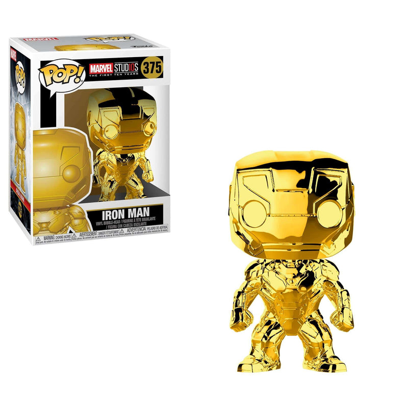 FUNKO POP! BOBBLE: MARVEL: MARVEL STUDIOS 10: IRON MAN (CHROME) 889698334341