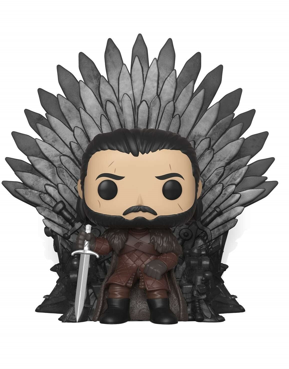 FUNKO POP DELUXE: GOT S10 - JON SNOW SITTING ON IRON THRONE 889698377911