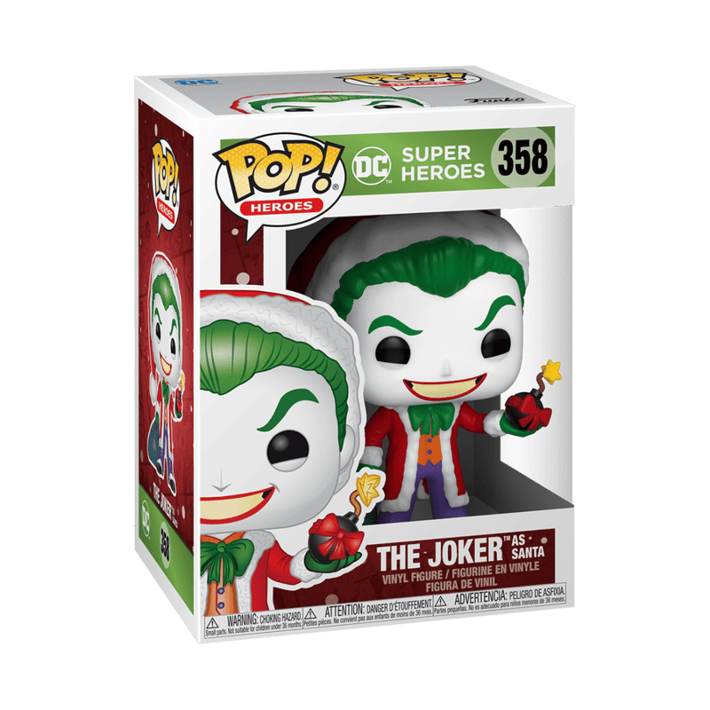 FUNKO POP HEROES: DC HOLIDAY - SANTA JOKER 889698510714