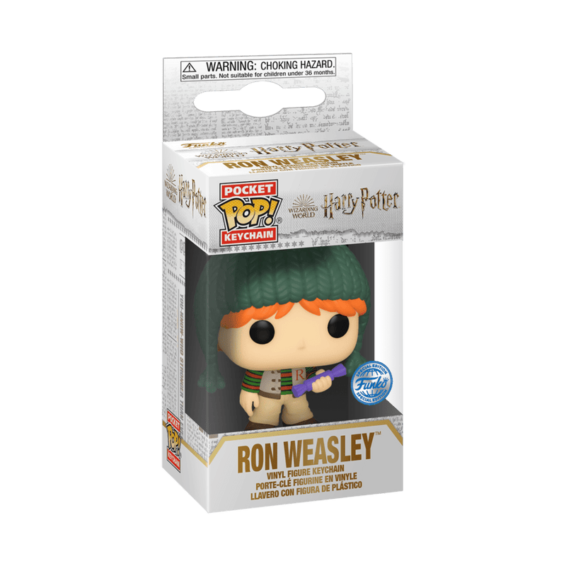 FUNKO POP KEYCHAIN: HP HOLIDAY- RON(WMT) 889698686679