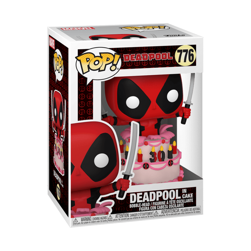 FUNKO POP MARVEL: DEADPOOL 30TH -DEADPOOL IN CAKE 889698546546