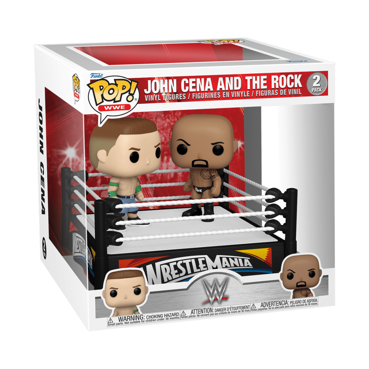 FUNKO POP MOMENT: WWE- CENA VS ROCK(2012) 889698614634