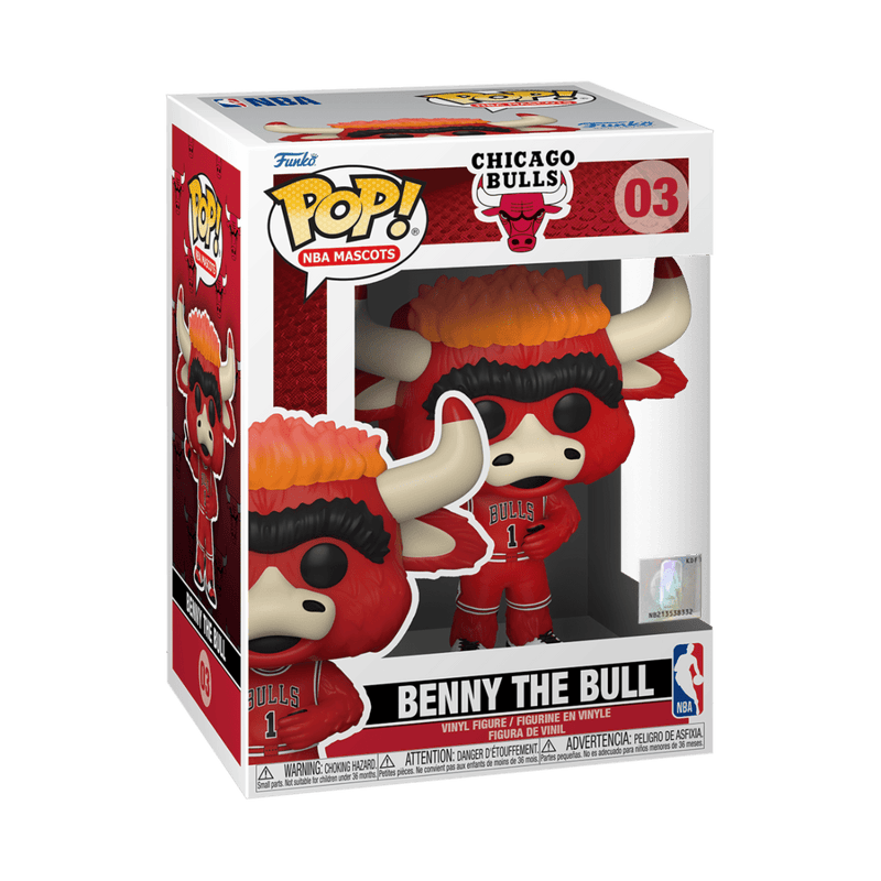 FUNKO POP NBA: MASCOTS- CHICAGO- BENNY THE BULL 889698521628