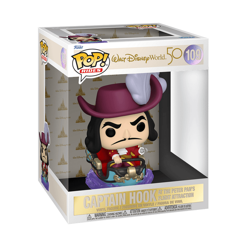 FUNKO POP RIDE: WDW50 - HOOK ON PETER PAN FLIGHT 889698595124