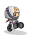 FUNKO POP RIDES: EVEL KNIEVEL ON MOTORCYCLE 889698499422