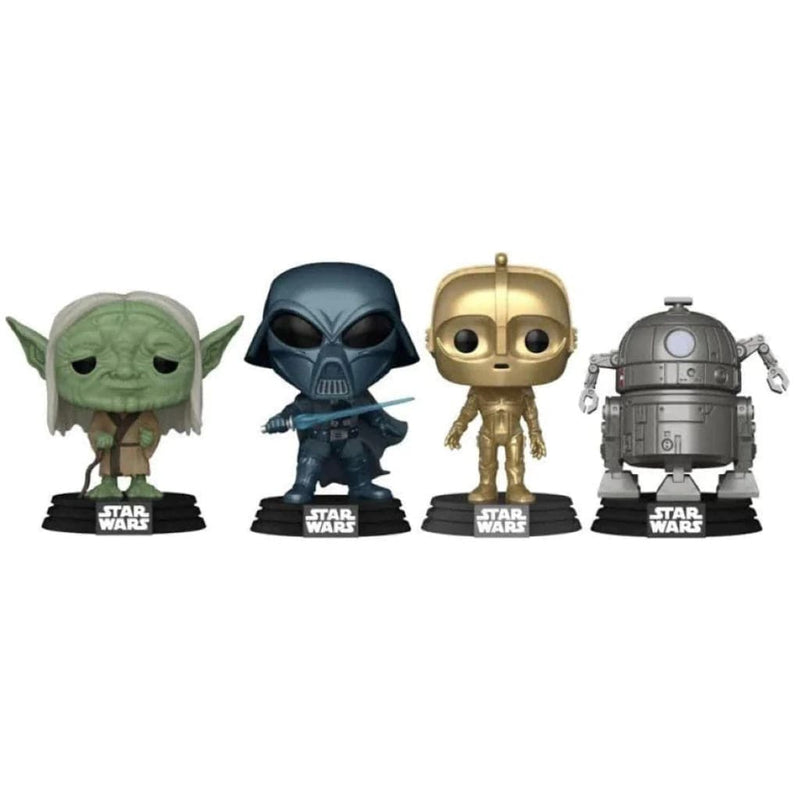 STAR WARS FUNKO POP 4 PACK EXCLUSIVE CONCEPT SERIES LARGE SET NEW NICE BOX