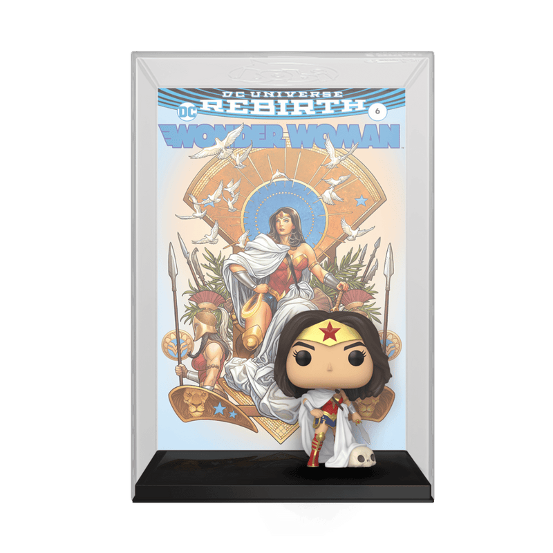 FUNKO POP VINYL COMIC COVER: WW 80TH-WW (REBIRTH) ON THRONE 889698550109