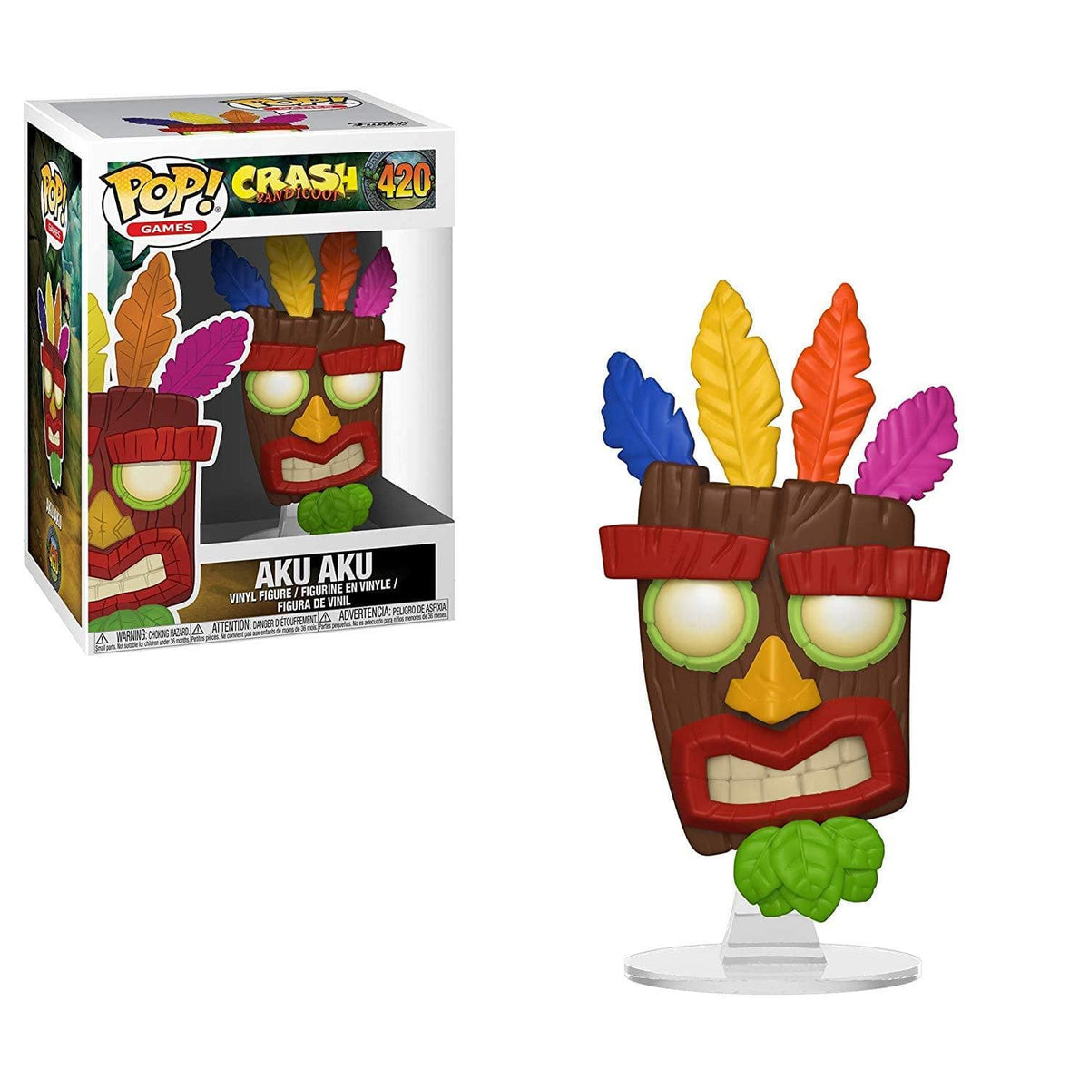 FUNKO POP! VINYL: GAMES: CRASH BANDICOOT: AKU AKU 889698339155