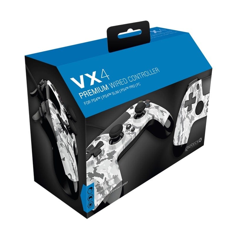 GIOTECK – VX4 PREMIUM WIRED CONTROLLER ARTIC CAMO FOR PS4&PC MUL 812313015813