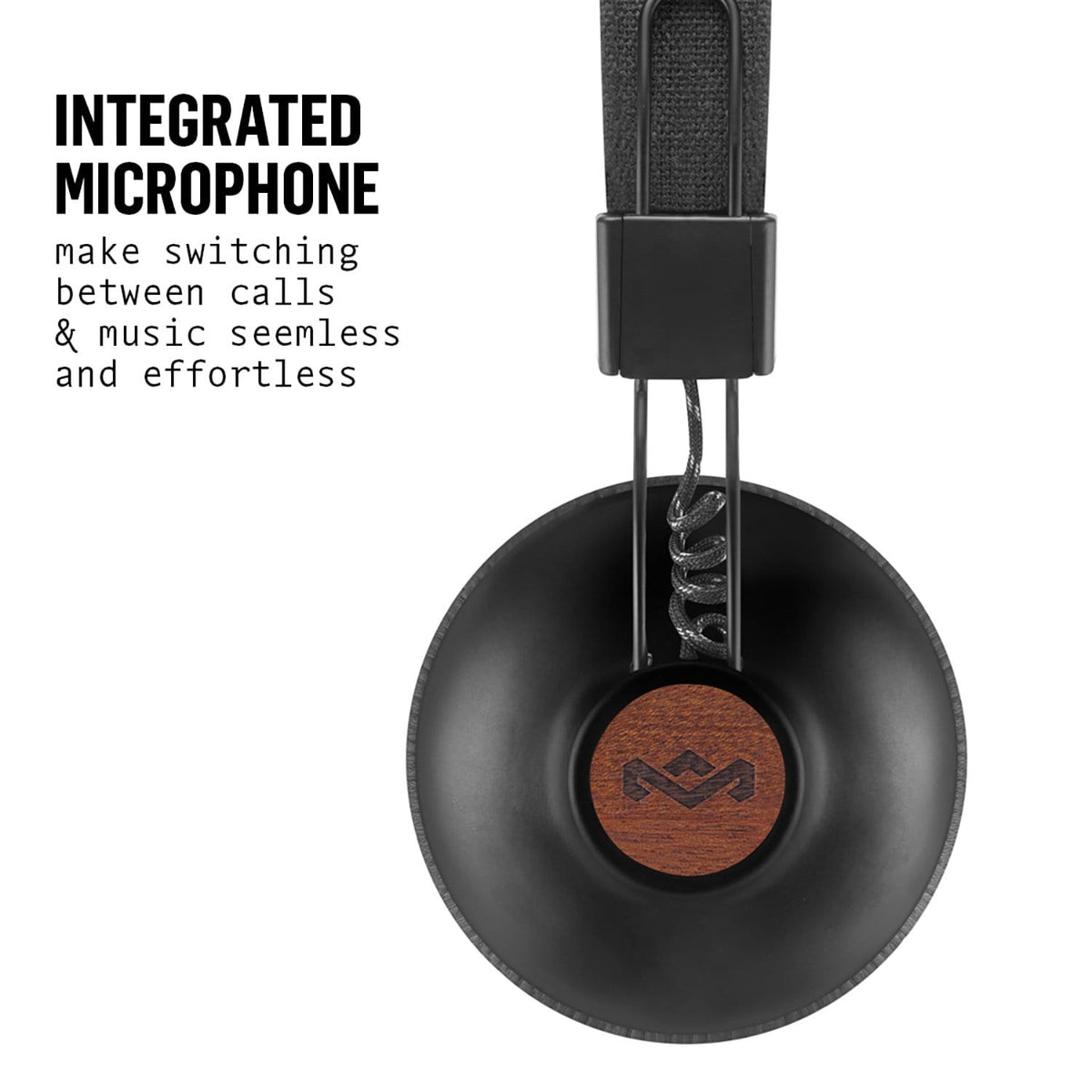 House of Marley Positive Vibration Bluetooth naglavne slušalke - black 846885009338