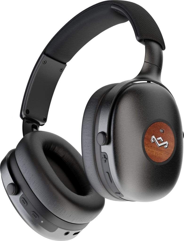 HOUSE OF MARLEY POSITIVE VIBRATION XL ANC SIGNATURE BLACK OVER-EAR HEADPHONES 846885010402