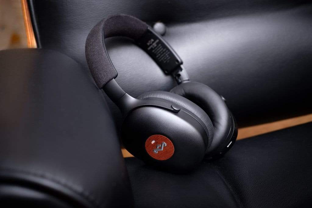 HOUSE OF MARLEY POSITIVE VIBRATION XL ANC SIGNATURE BLACK OVER-EAR HEADPHONES 846885010402