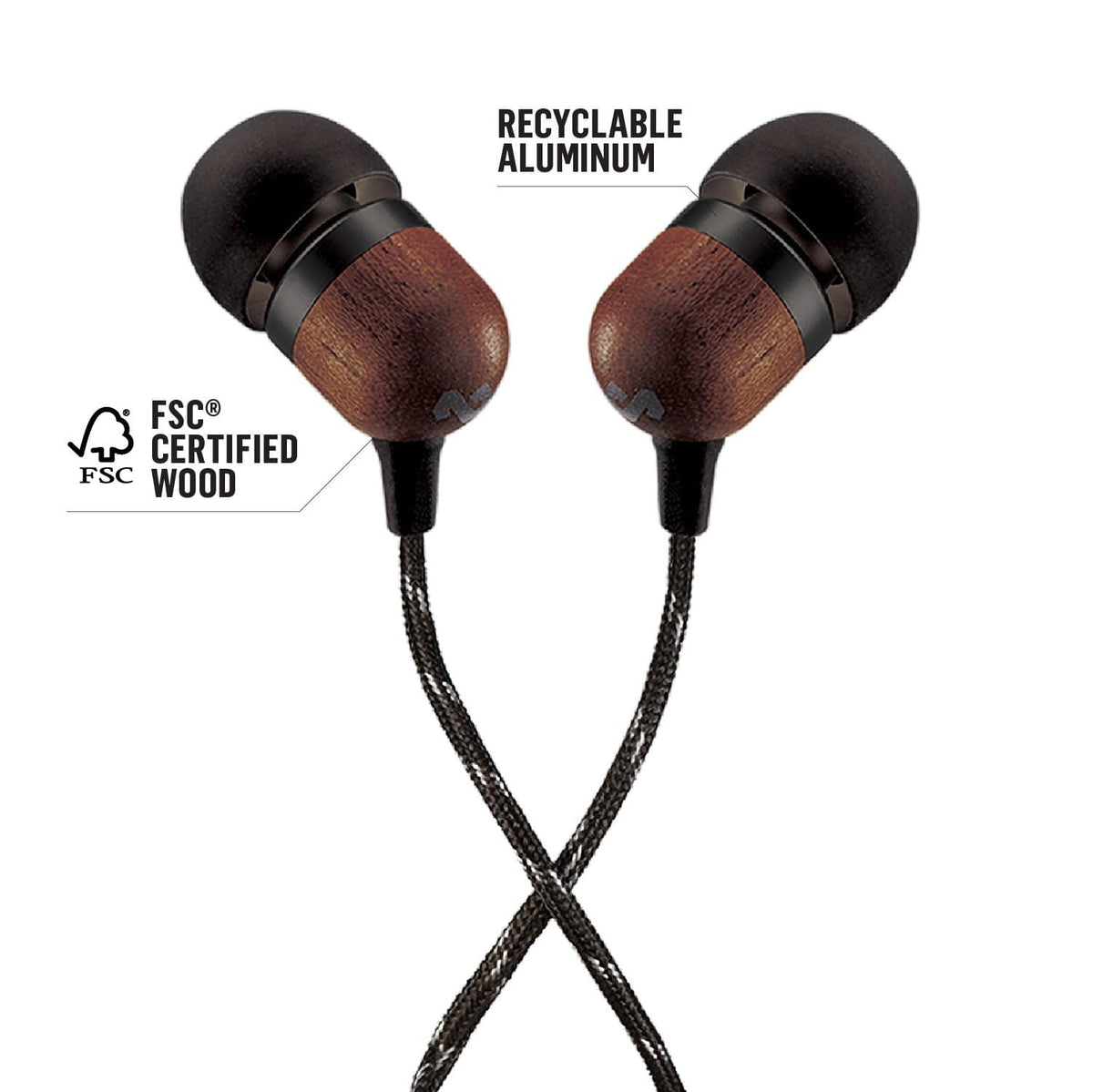 House of Marley Smile Jamaica Earphones - Signature Black 846885008393