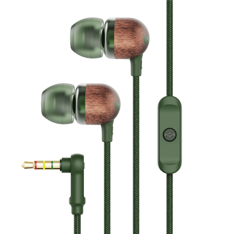 HOUSE OF MARLEY SMILE JAMAICA GREEN IN-EAR HEADPHONES 846885010327