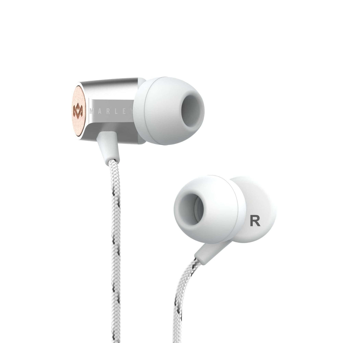 HOUSE OF MARLEY UPLIFT 2.0 SILVER IN-EAR HEADPHONES 846885009468