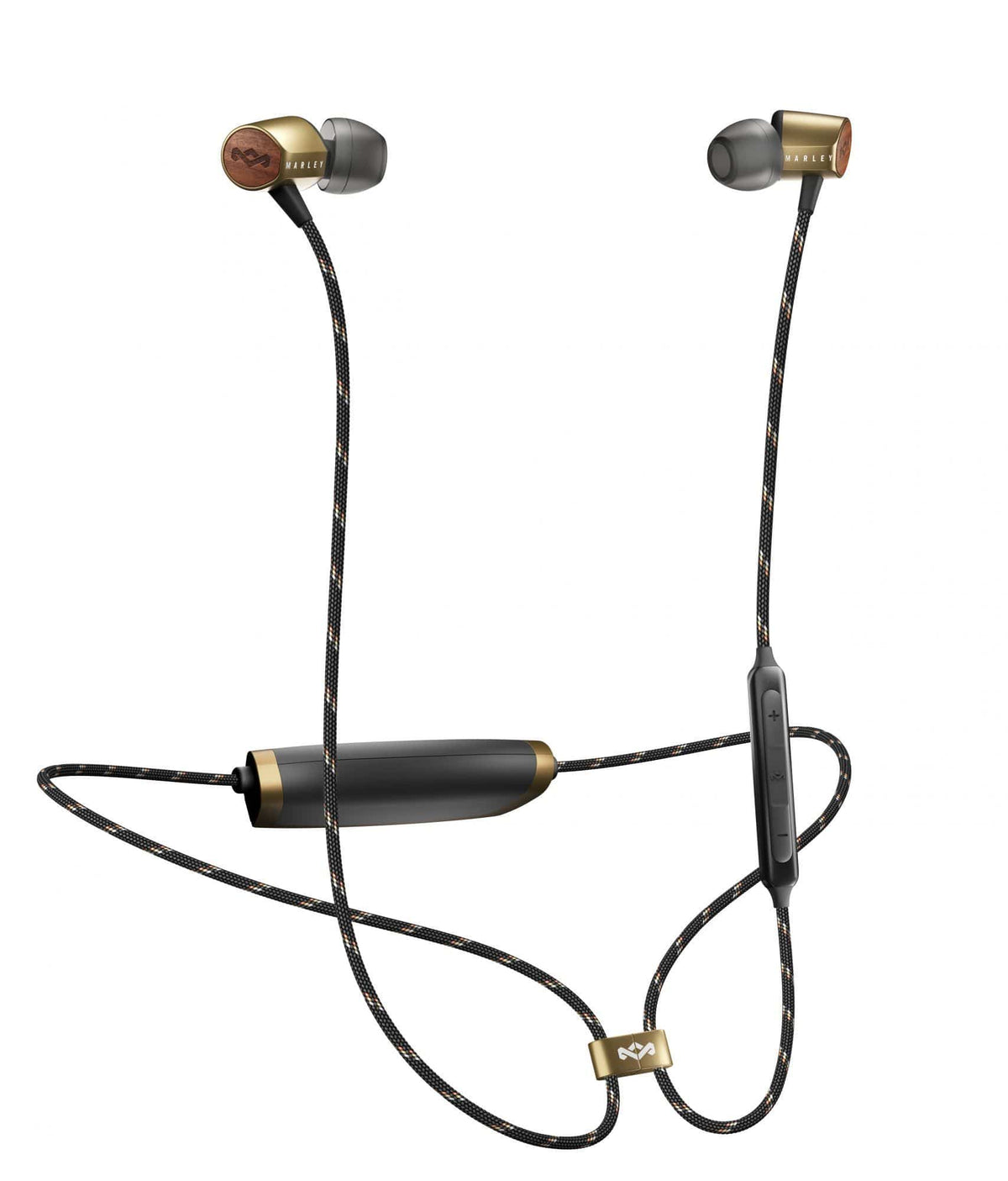 HOUSE OF MARLEY UPLIFT BLUETOOTH BRASS IN-EAR HEADPHONES 846885009284