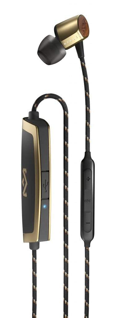 HOUSE OF MARLEY UPLIFT BLUETOOTH BRASS IN-EAR HEADPHONES 846885009284