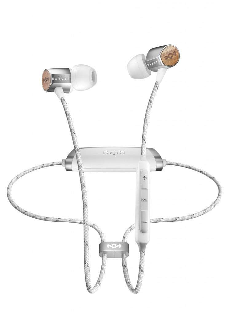 HOUSE OF MARLEY UPLIFT BLUETOOTH SILVER IN-EAR HEADPHONES 846885009277