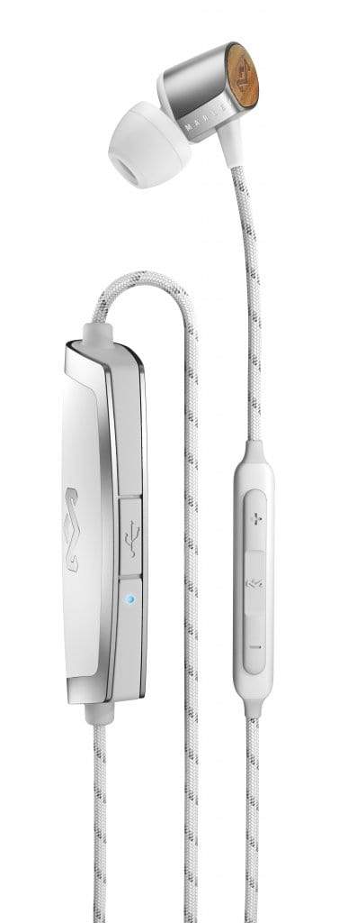 HOUSE OF MARLEY UPLIFT BLUETOOTH SILVER IN-EAR HEADPHONES 846885009277