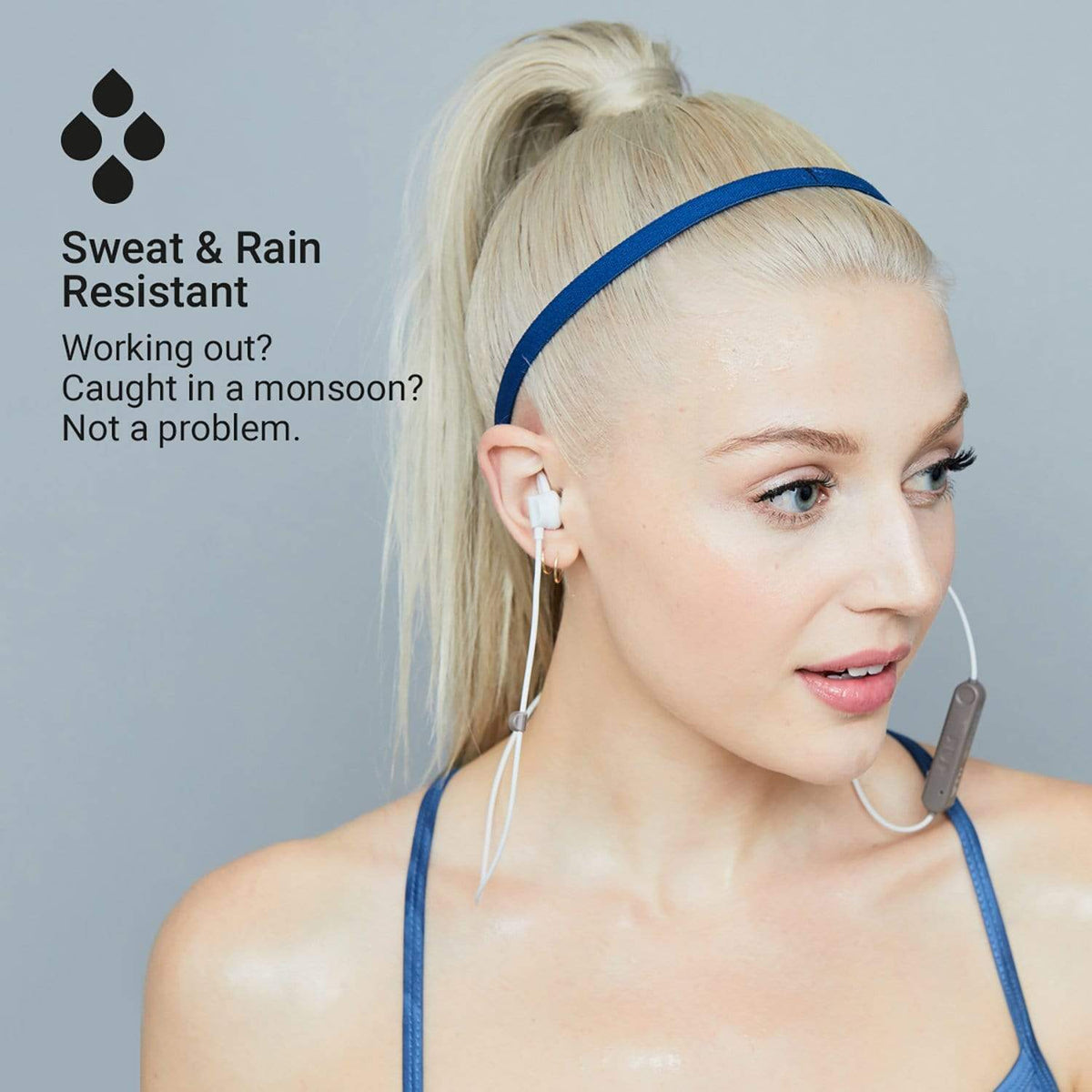Jam Audio Live Loose In-ear Bluetooth Headphones - Grey 031262087447