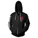 JINX CYBERPUNK 2077 BIGGEST FAN ZIP-UP HOODIE ČRNA S 889343133725