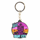 JINX Cyberpunk 2077 Visit Night City PVC Obesek za ključe MultiColor 889343133855