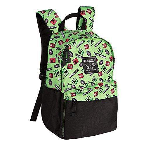 JINX MINECRAFT 16" SCATTER CREEPER BACKPACK GREEN 889343094187