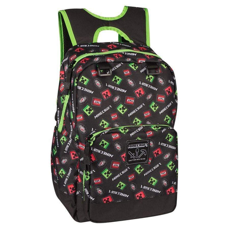 JINX MINECRAFT 17" SCATTER CREEPER BACKPACK MULTICOLOR 889343094163