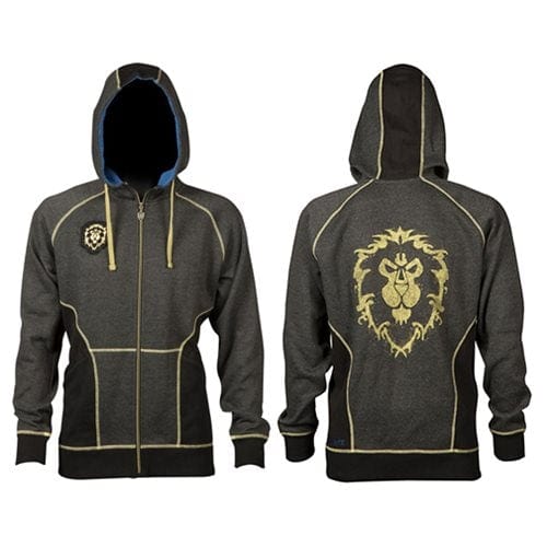 JINX WORLD OF WARCRAFT ALLIANCE CLASSIC PREMIUM ZIP-UP HOODIE, L 889343057311