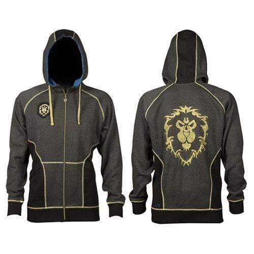 JINX WORLD OF WARCRAFT ALLIANCE CLASSIC PREMIUM ZIP-UP HOODIE, M 889343057328