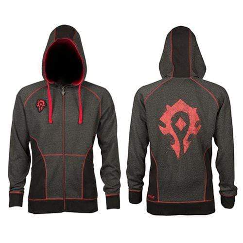 JINX WORLD OF WARCRAFT HORDE CLASSIC PREMIUM ZIP-UP HOODIE, XL 889343057380