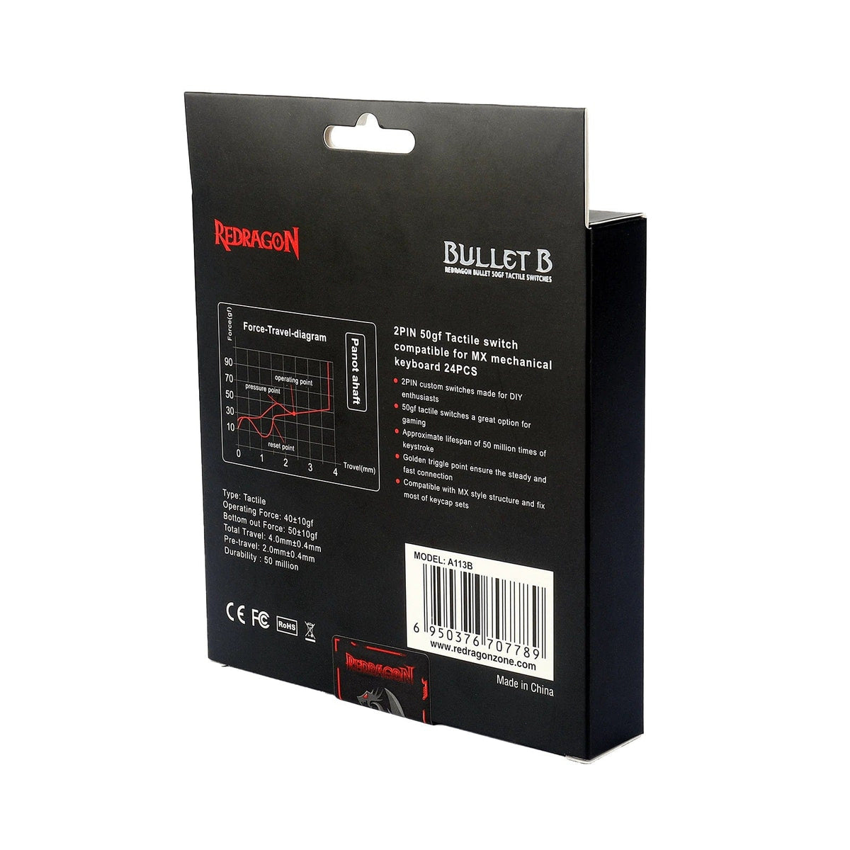 KEYBOARD SWITCH - REDRAGON BULLET-B A113 24pcs 6950376707789