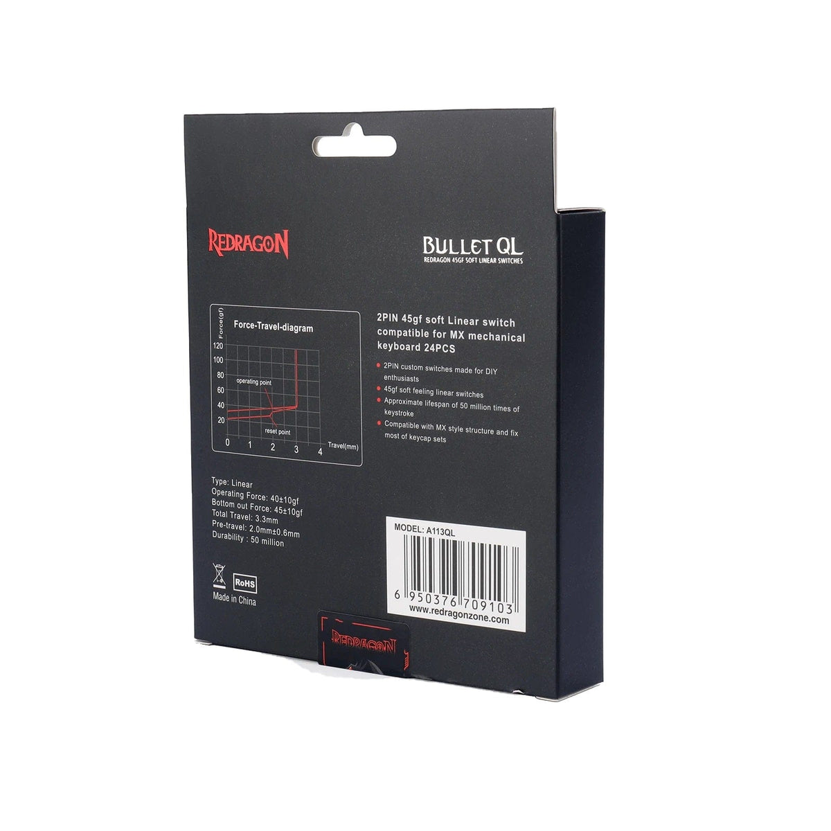 KEYBOARD SWITCH - REDRAGON BULLET-QL A-113 24pcs 6950376709103