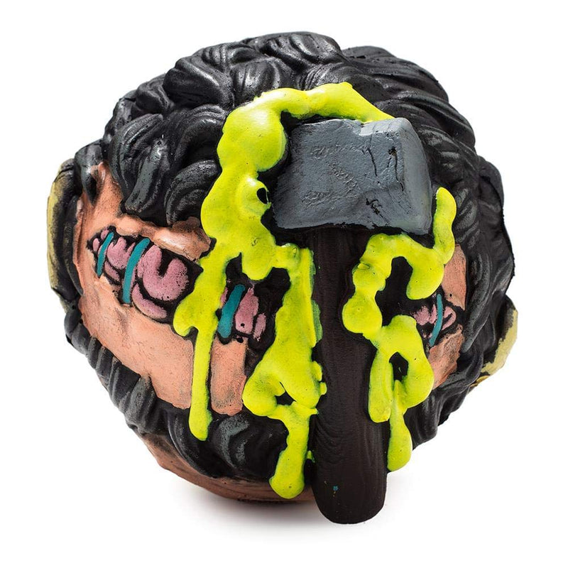 KIDROBOT 4" MADBALL FOAM BALL LEATHERFACE 883975149895